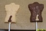 103x Male Torso with Penis Chocolate Lollipop Mold